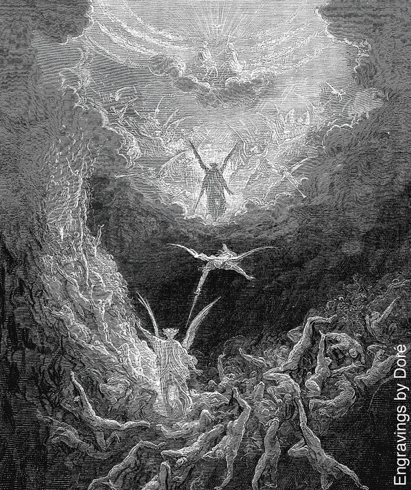 Bild av Gustave Doré: ”Yttersta domen”