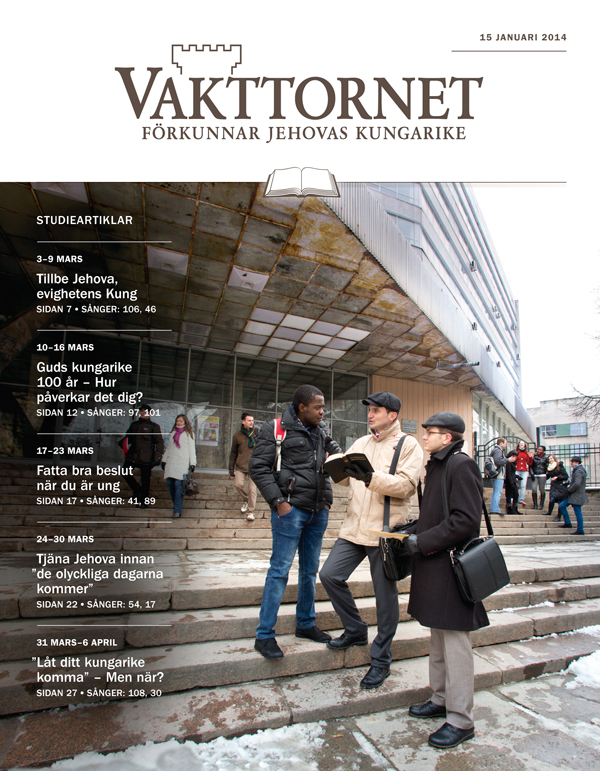 Jehovas vittnen som tar del i offentligt vittnande.