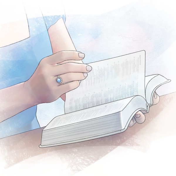 Mwanamke akisoma Biblia