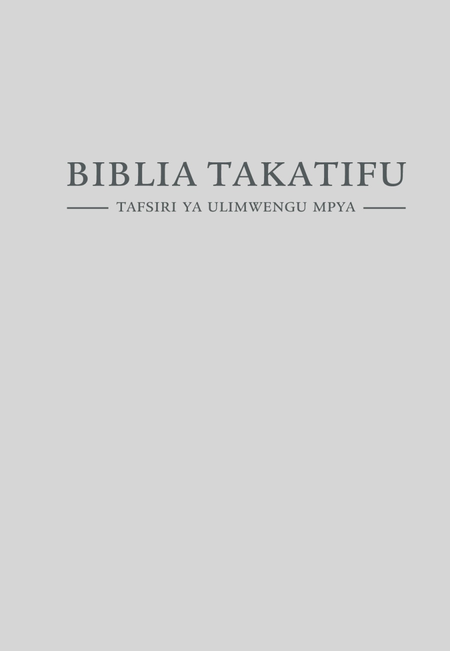 Jalada la Biblia Takatifu—Tafsiri ya Ulimwengu Mpya