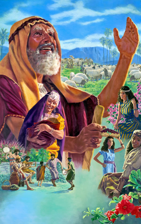 Job moris kontente ho nia feen no oan naʼin-sanulu