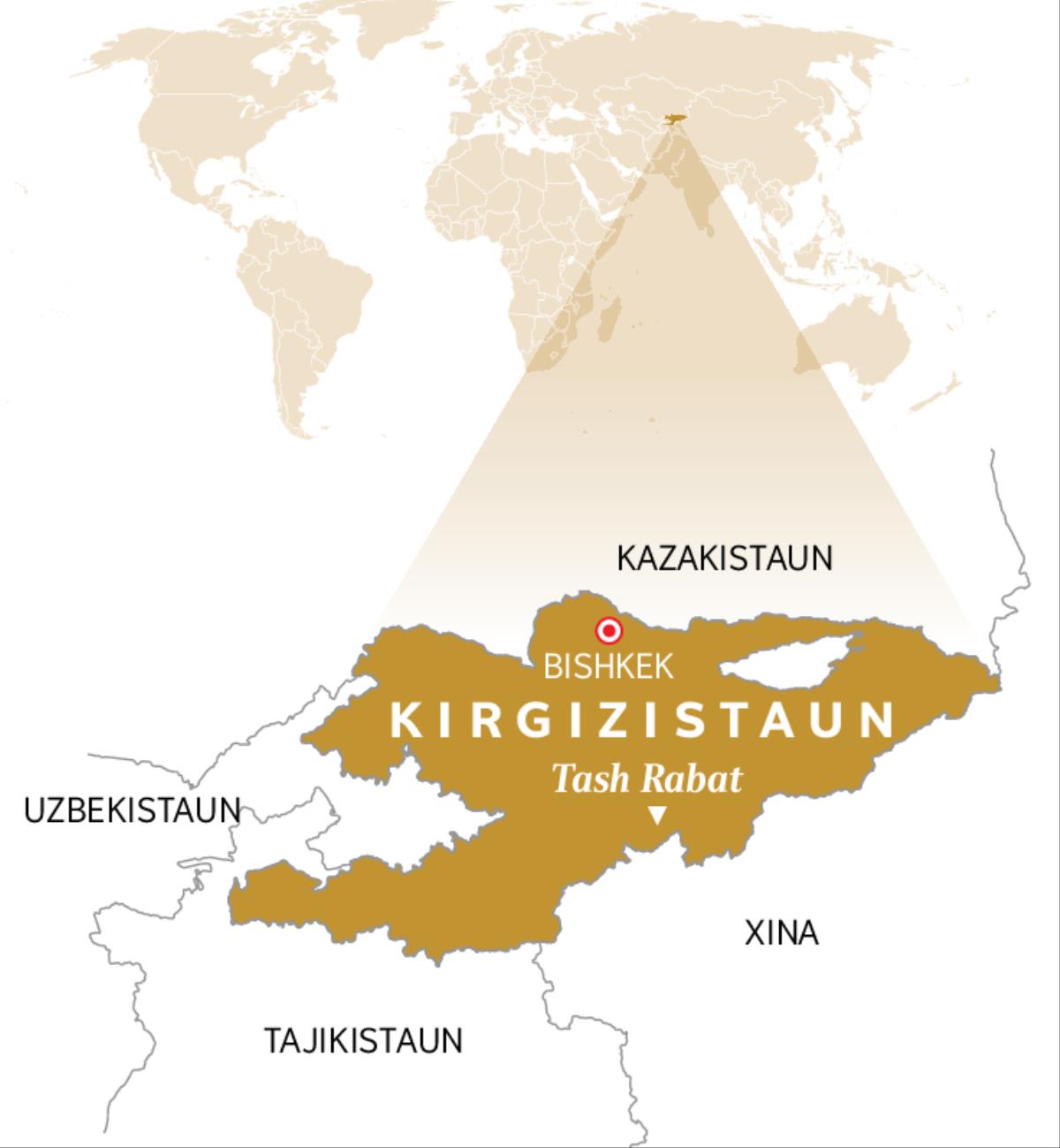 Rai-Kirgizistaun nia mapa