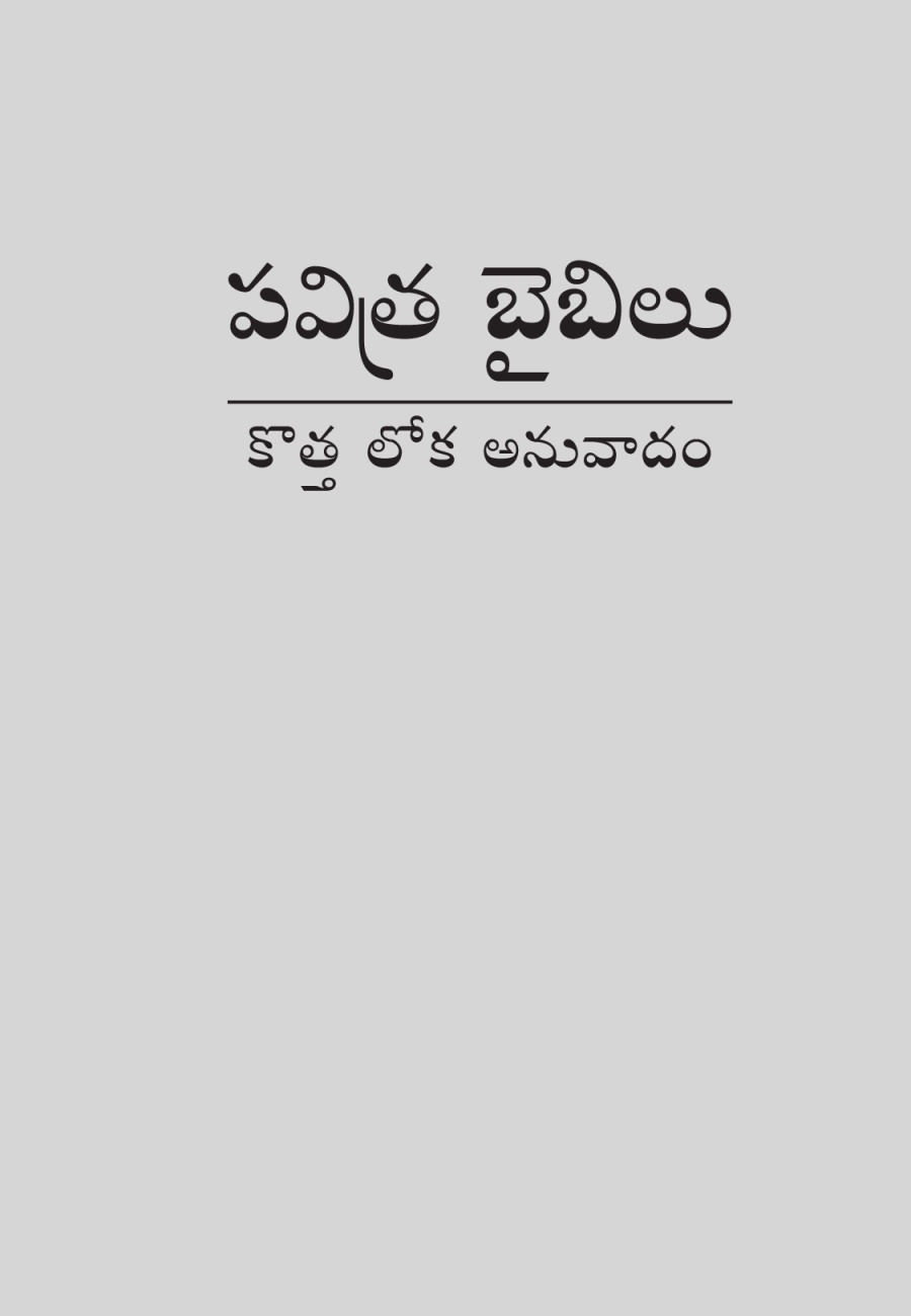 పవిత్ర బైబిలు కొత్త లోక అనువాదం కవరు పేజీ