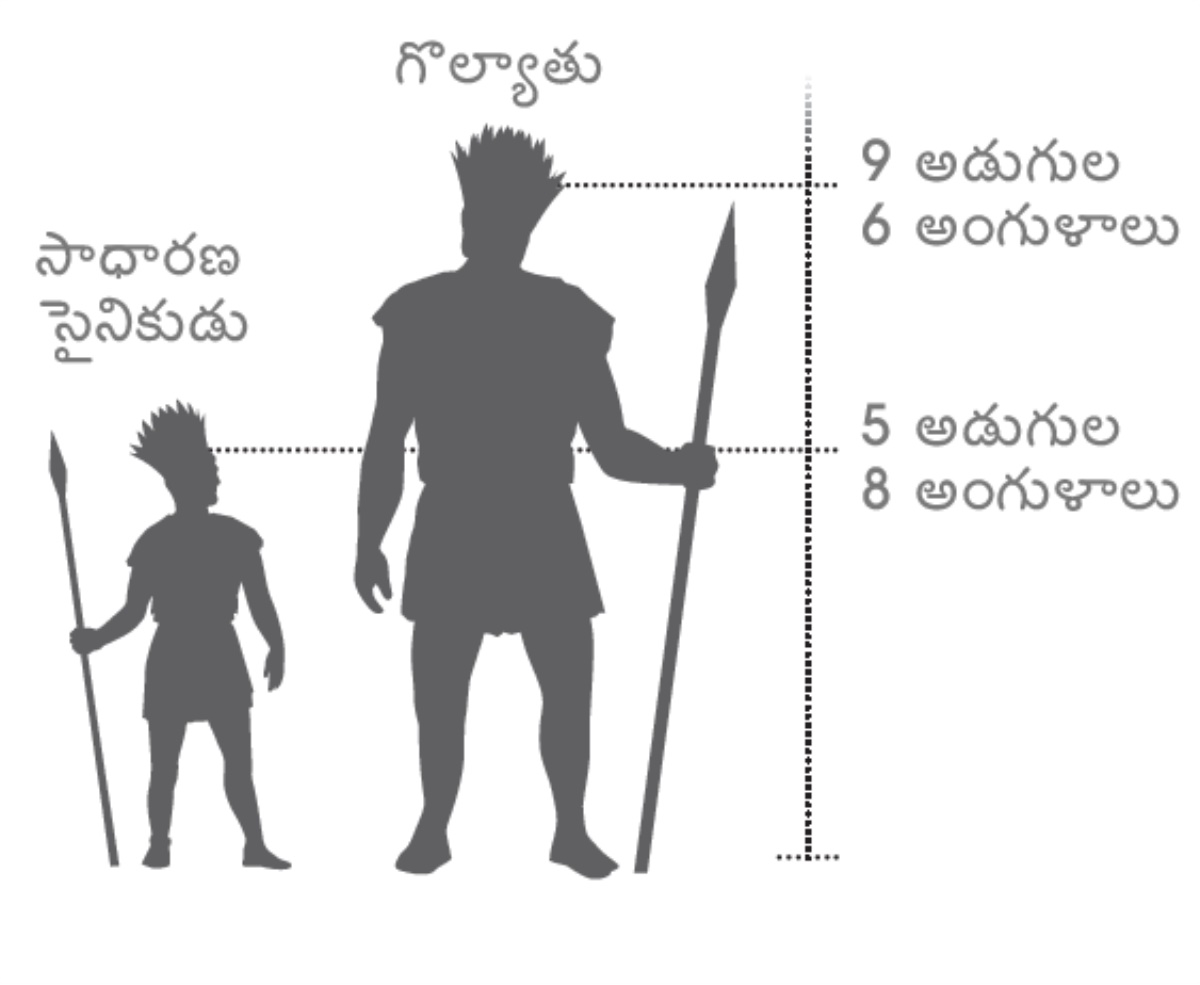 ఒక సాధారణ సైనికుడికి భారీకాయుడైన గొల్యాతుకి మధ్య తేడా