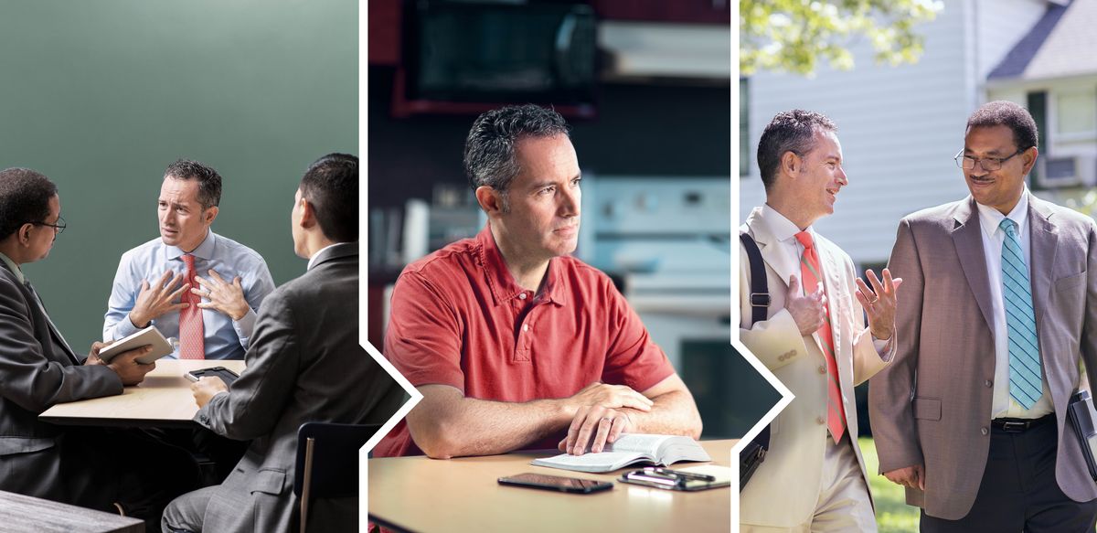 ชุด​รูป​ภาพ: พี่​น้อง​ชาย​คน​หนึ่ง​ได้​รับ​คำ​แนะ​นำ​และ​ทำ​ตาม​นั้น​เพื่อ​จะ​เป็น​คน​ที่​ดี​ขึ้น 1. ผู้​ดู​แล 2 คน​มา​ให้​คำ​แนะ​นำ​เขา แต่​เขา​รู้สึก​ว่า​รับ​ได้​ยาก 2. เขา​อ่าน​คัมภีร์​ไบเบิล​และ​คิด​ใคร่ครวญ 3. เขา​มี​ความ​สุข​ที่​ได้​ไป​รับใช้​กับ​หนึ่ง​ใน​ผู้​ดู​แล​ที่​มา​ให้​คำ​แนะ​นำ​เขา