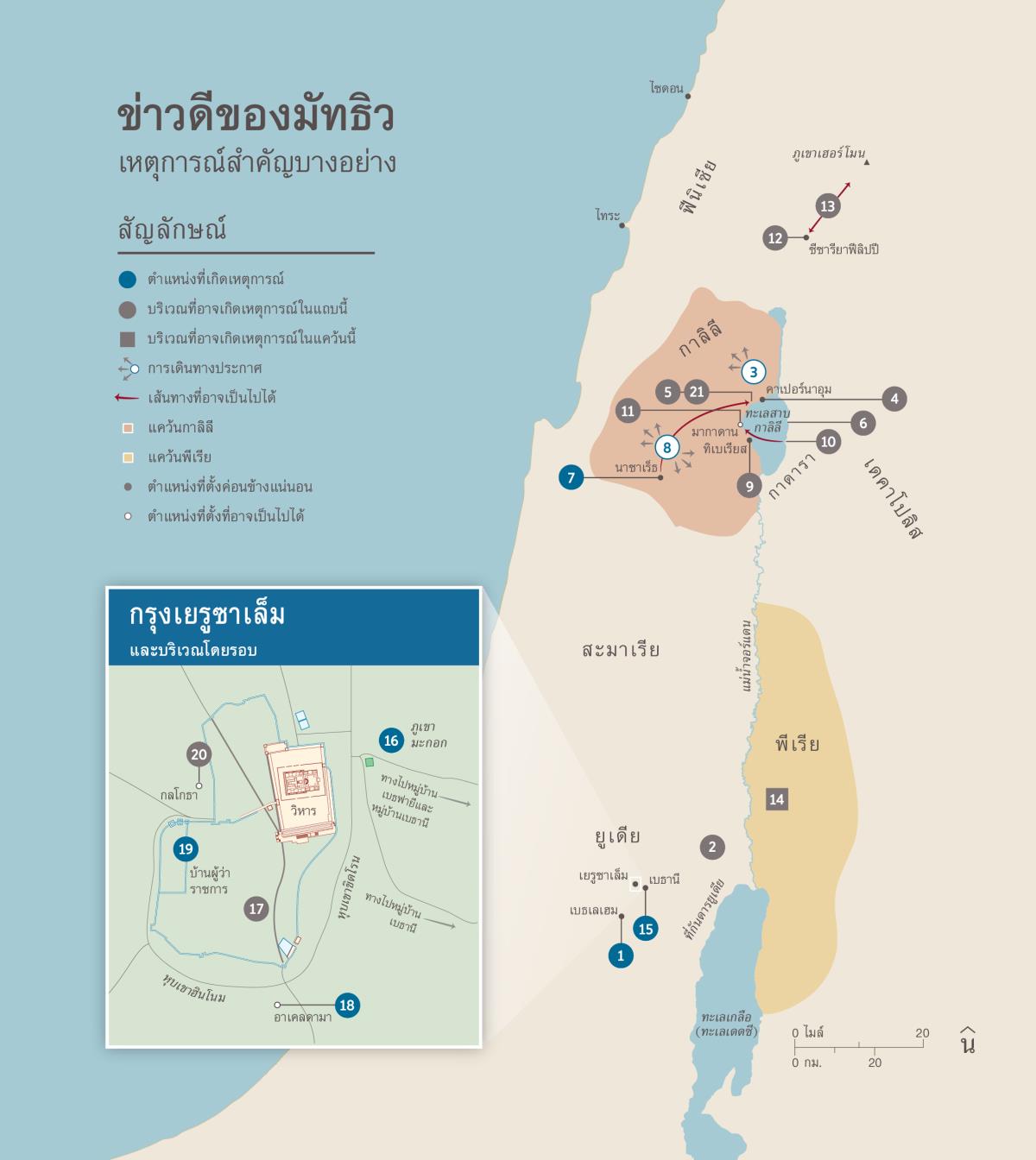 ข่าว​ดี​ของ​มัทธิว—เหตุ​การณ์​สำคัญ​บาง​อย่าง