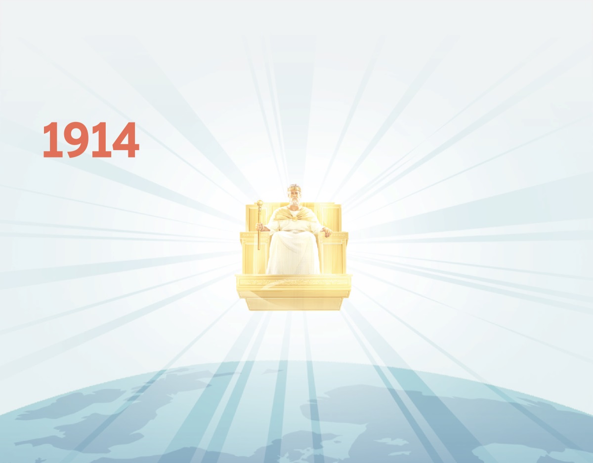 Isa 1914-nji ýylda gökde tagta çykyp, höküm sürüp başlady. Onuň üstüne nur şöhle saçýar.