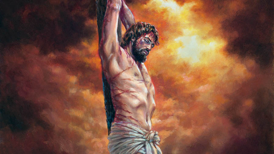 Si Jesus na nasa pahirapang tulos.