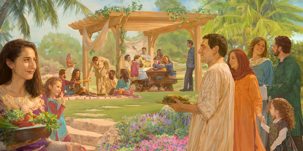 Masayang magkakasama sa paraisong lupa ang mga taong iba’t iba ang pinagmulan.