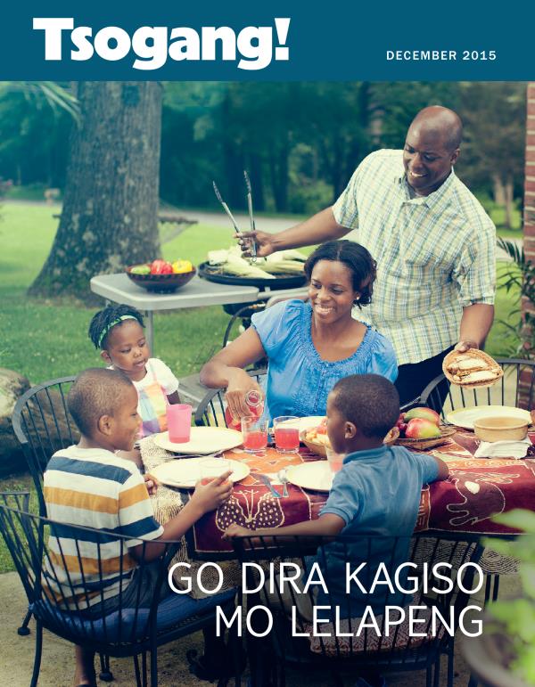 Khabara ya Makasine wa Tsogang! December 2015 | Go Dira Kagiso mo Lelapeng