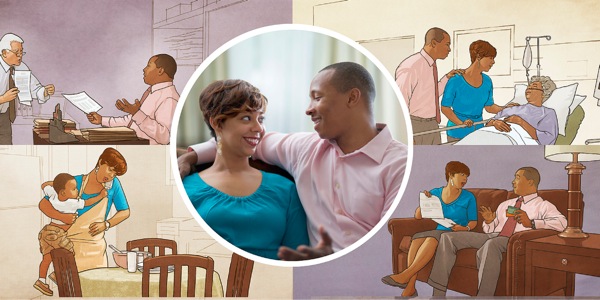 1. Banyalani ba ba itumetseng ba tlotla mmogo; 2. Bone banyalani bao ba lebana le mathata a letsatsi le letsatsi a kwa tirong, a go tlhokomela ngwana, a tsa madi le a botsogo jwa lelapa