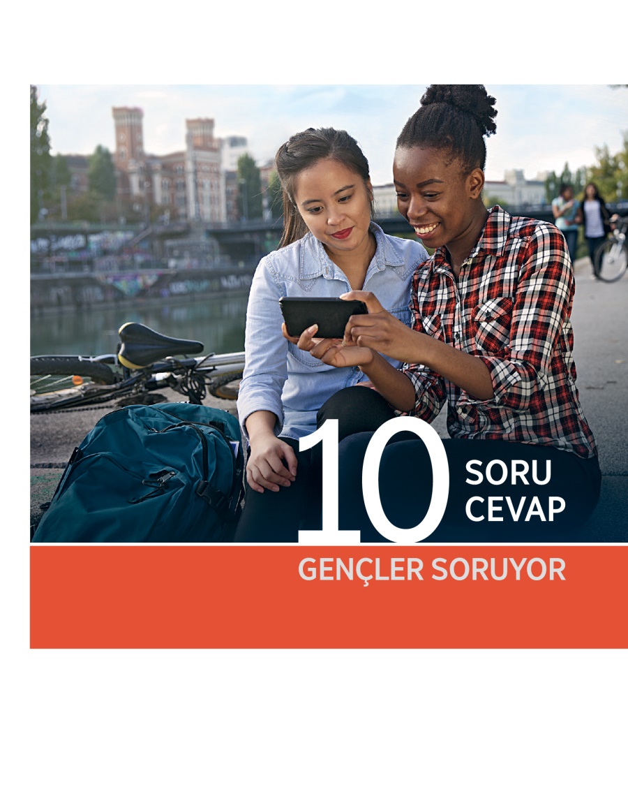 Gençler Soruyor: 10 Soru 10 Cevap kitapçığının kapağı