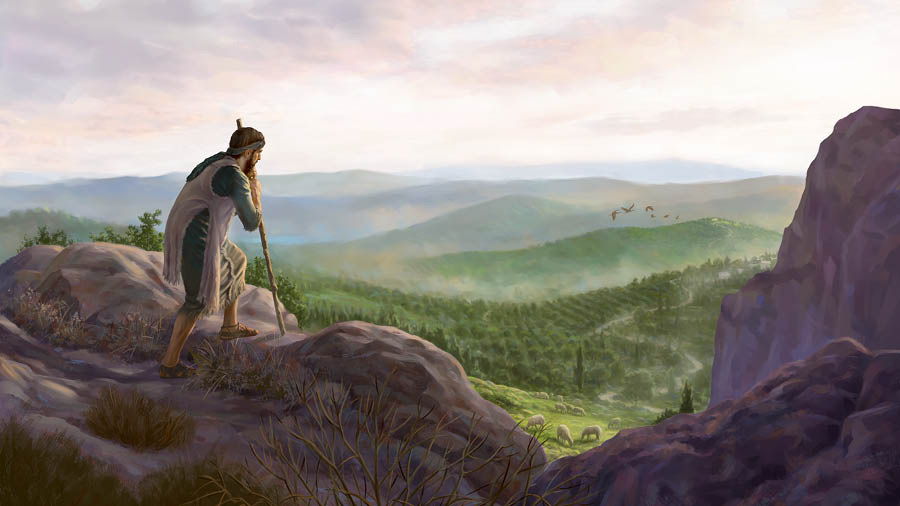 Фотографияләр. 1. Манашше патша Йәһвәдән илтифат күрсәтүен сорый. 2. Соңрак Манашше гыйбадәтханәдә урнаштырган сыннарны җимерергә боера.