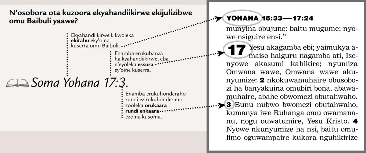 Sample of a scripture reference