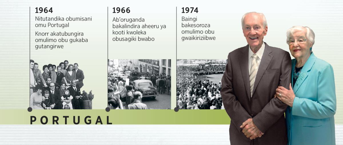 Douglas Guest ali omu Portugal omu mwaka 1964, bali ha musango ogwabaireho 1966, bali ha ruso’rokano 1974, kandi ali na mukazi we, Mary Guest