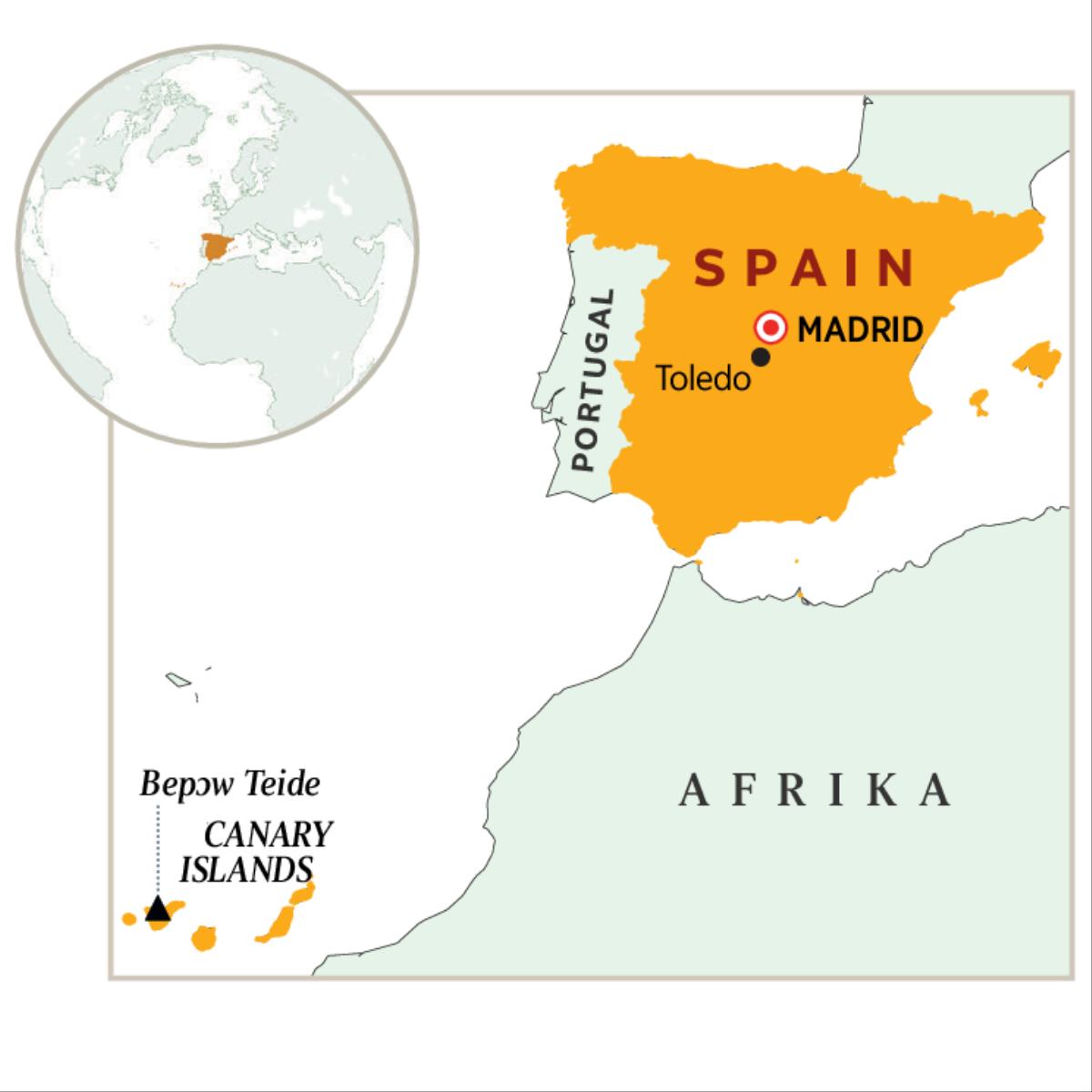 Baabi a Spain wɔ wɔ map so