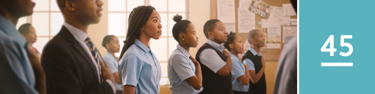 Adesua 45. Onuawa kumaa bi sukuufo de wɔn nsa ato wɔn koko so reka ntam sɛ wobedi wɔn man nokware. Ɛwom sɛ wasɔre agyina hɔ de, nanso ɔde ne nsa agu ne ho, na waka n’ano atom.