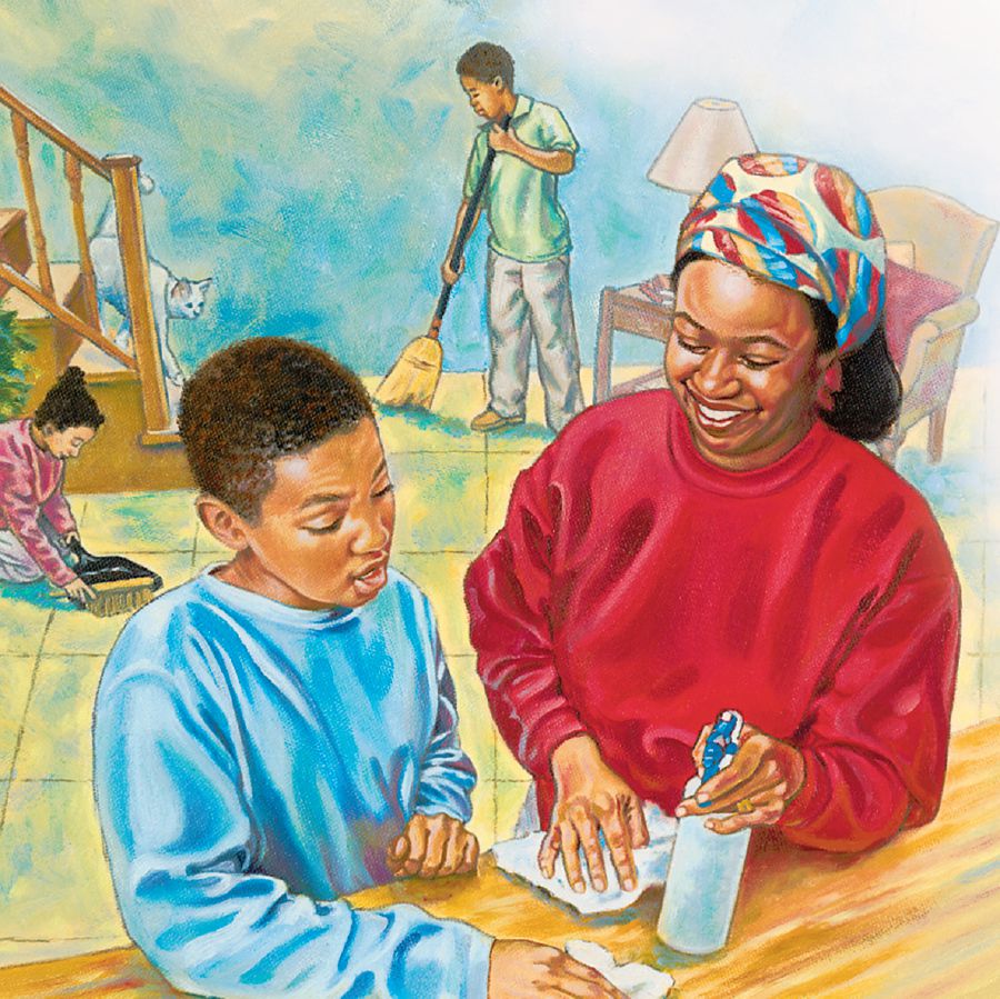 Mmofra bi reboa wɔn maame ama wasiesie wɔn fi