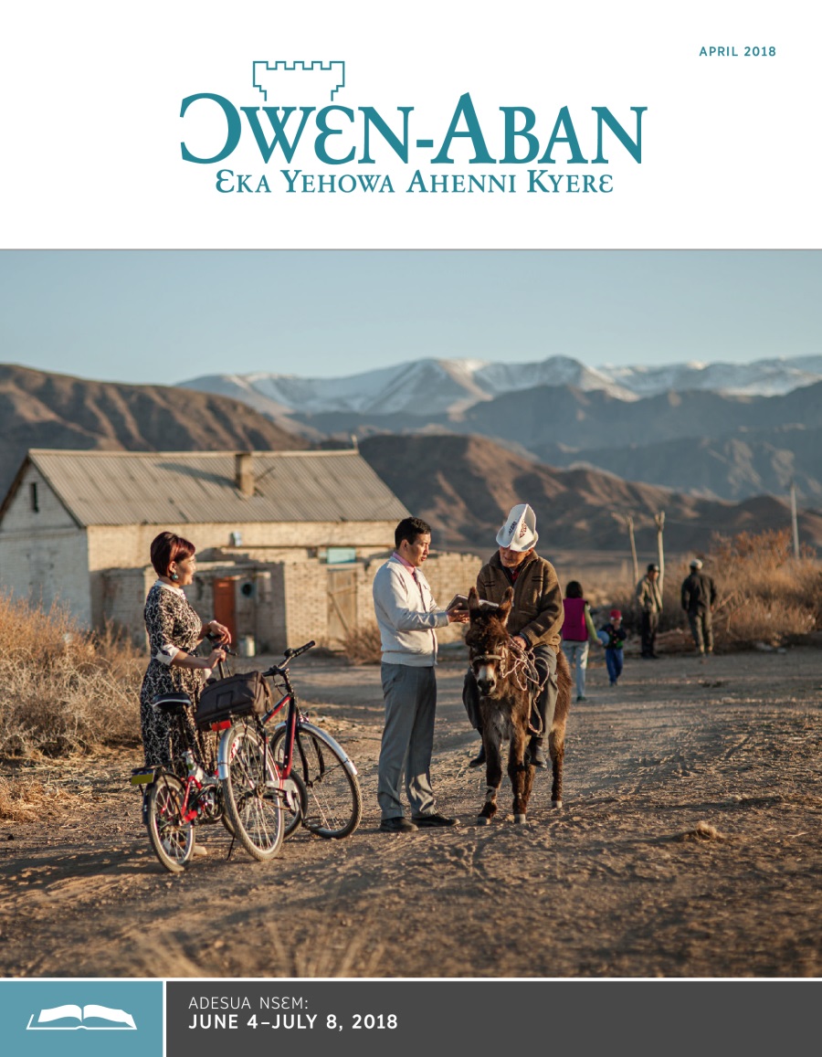 Ɔwɛn-Aban Nea Adesua Nsɛm Wom, April 2018