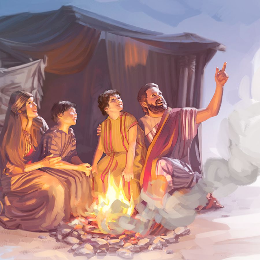 Isaaka e Rebeka e ta raua na tamaiti maehaa, o Iakoba e o Esau