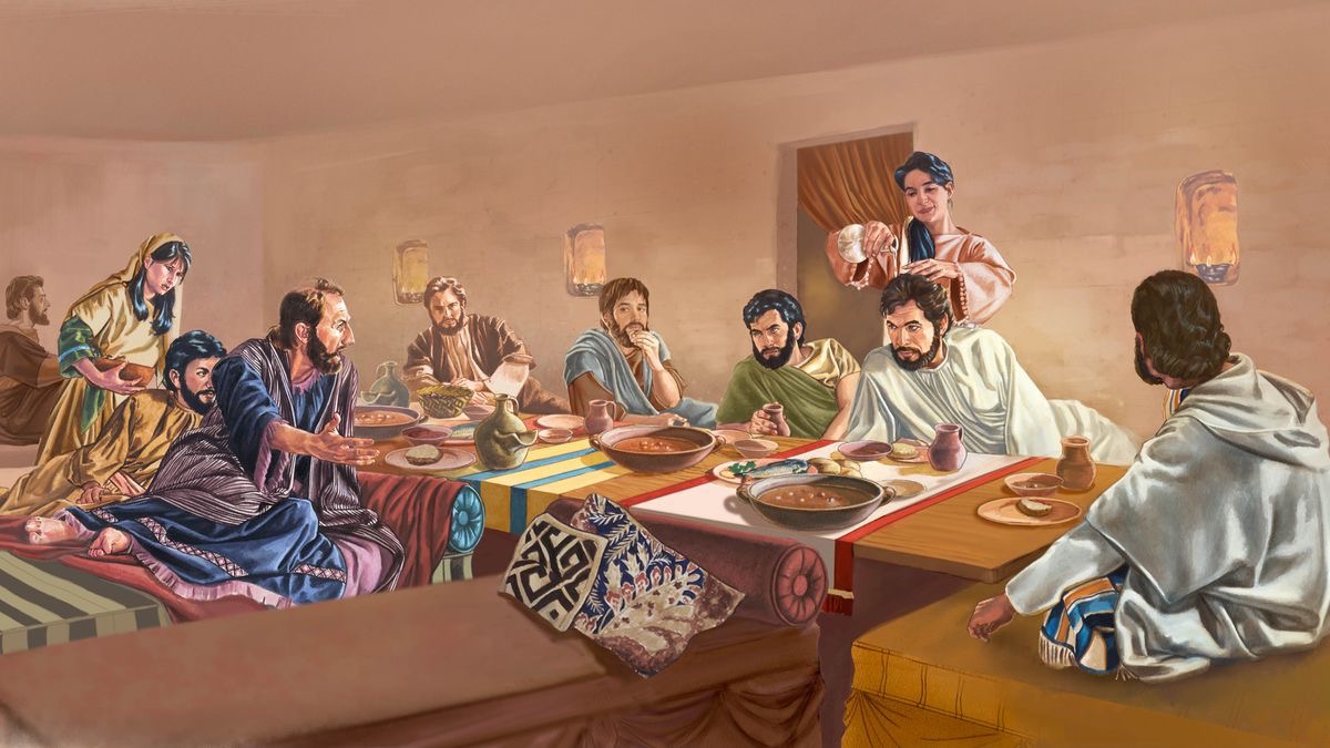 Te parahi noa ra Iesu a ninii ai Maria i te monoˈi noˈanoˈa i nia i to ˈna upoo.