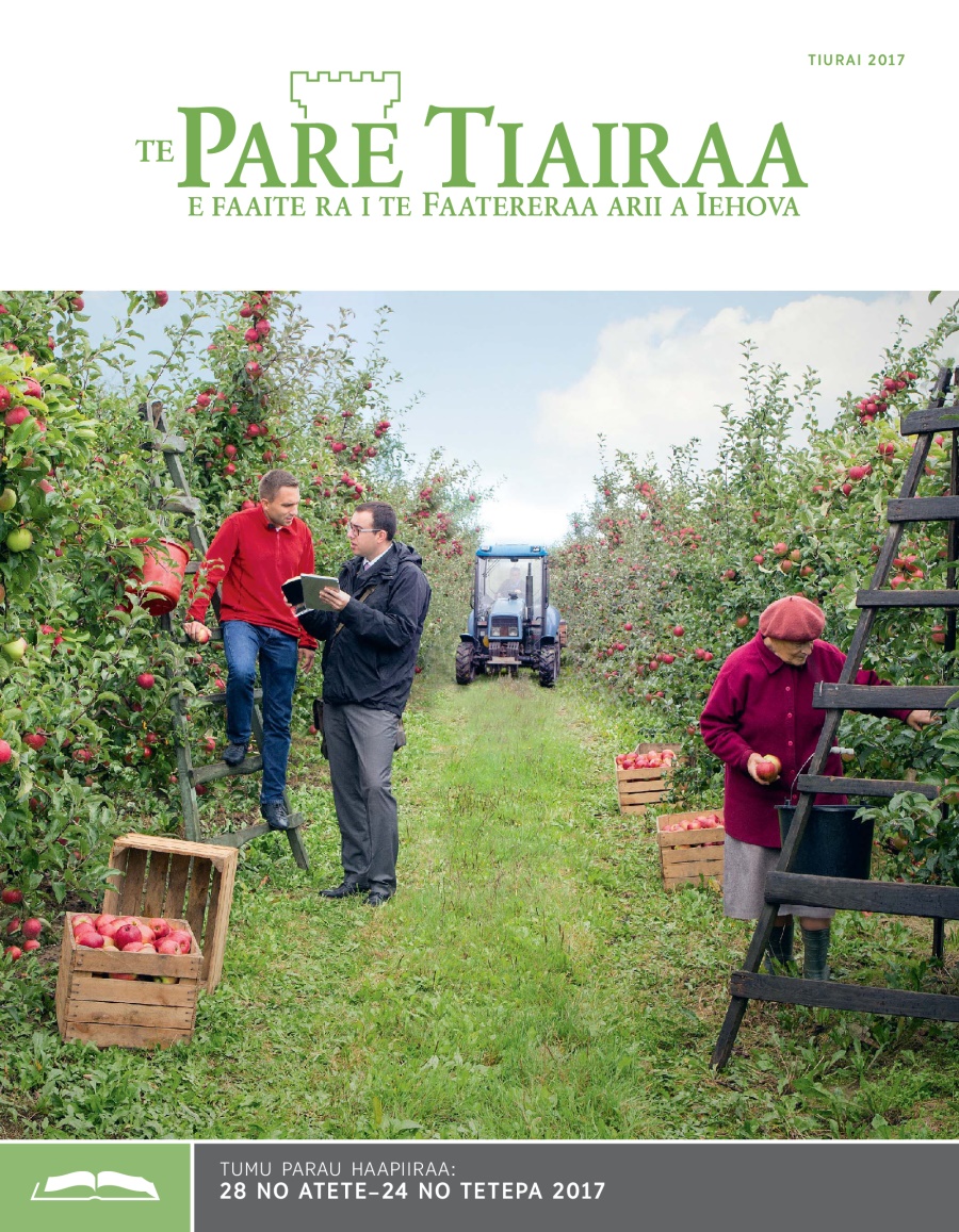 Te haapiiraa o Te Pare Tiairaa no Tiurai 2017