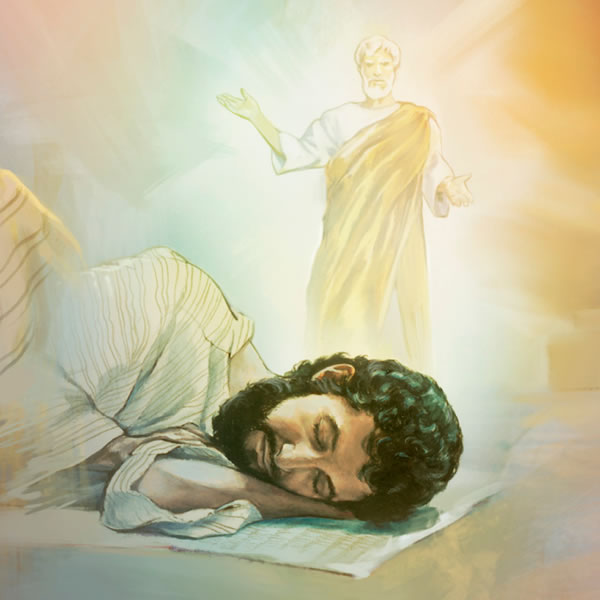 Jehovah’s angel appears to Joseph in a dream