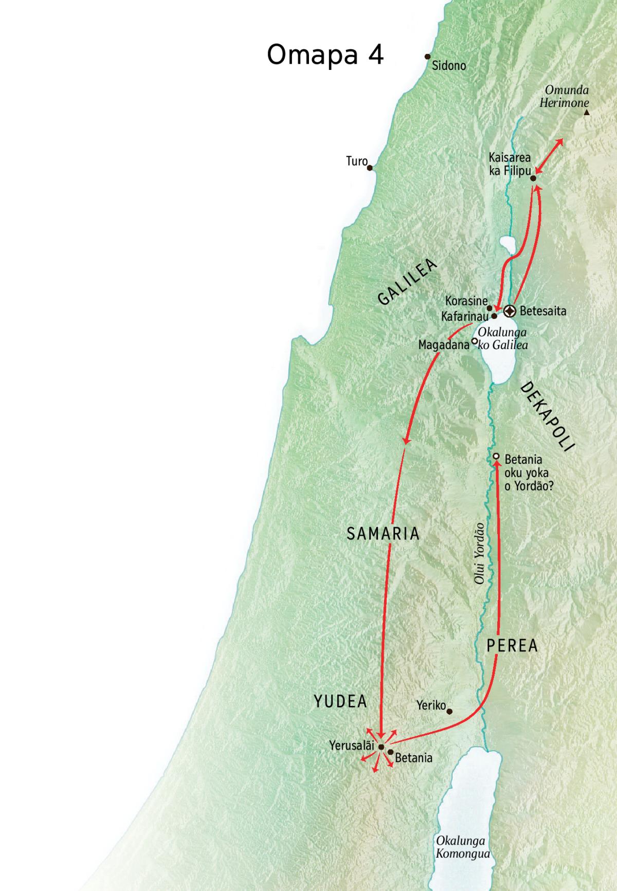 Omapa Yupange Woku Kunda Yesu a Linga vo Yudea kuenda vo Galilea