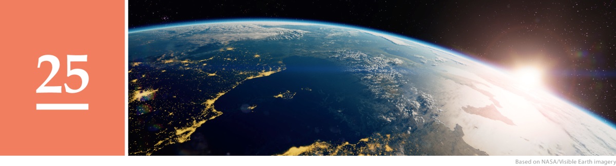 سبق نمبر 25.‏ خلا سے زمین کا منظر