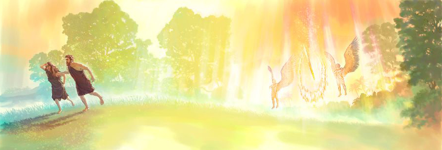 آدم اور حوا کو اُن کے گھر یعنی فردوس سے نکال دیا گیا ہے۔‏