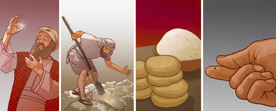 رائی کا دانہ، خمیر، خزانہ، تاجر