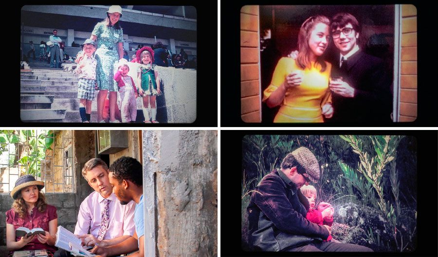 بھائی ابی‌لیو اور بہن اُولا اپنی شادی کے دن پر؛ اپنے بچوں کے ساتھ؛ اُن کا ایک بیٹا اور اُس کی بیوی مُنادی کر رہے ہیں۔‏