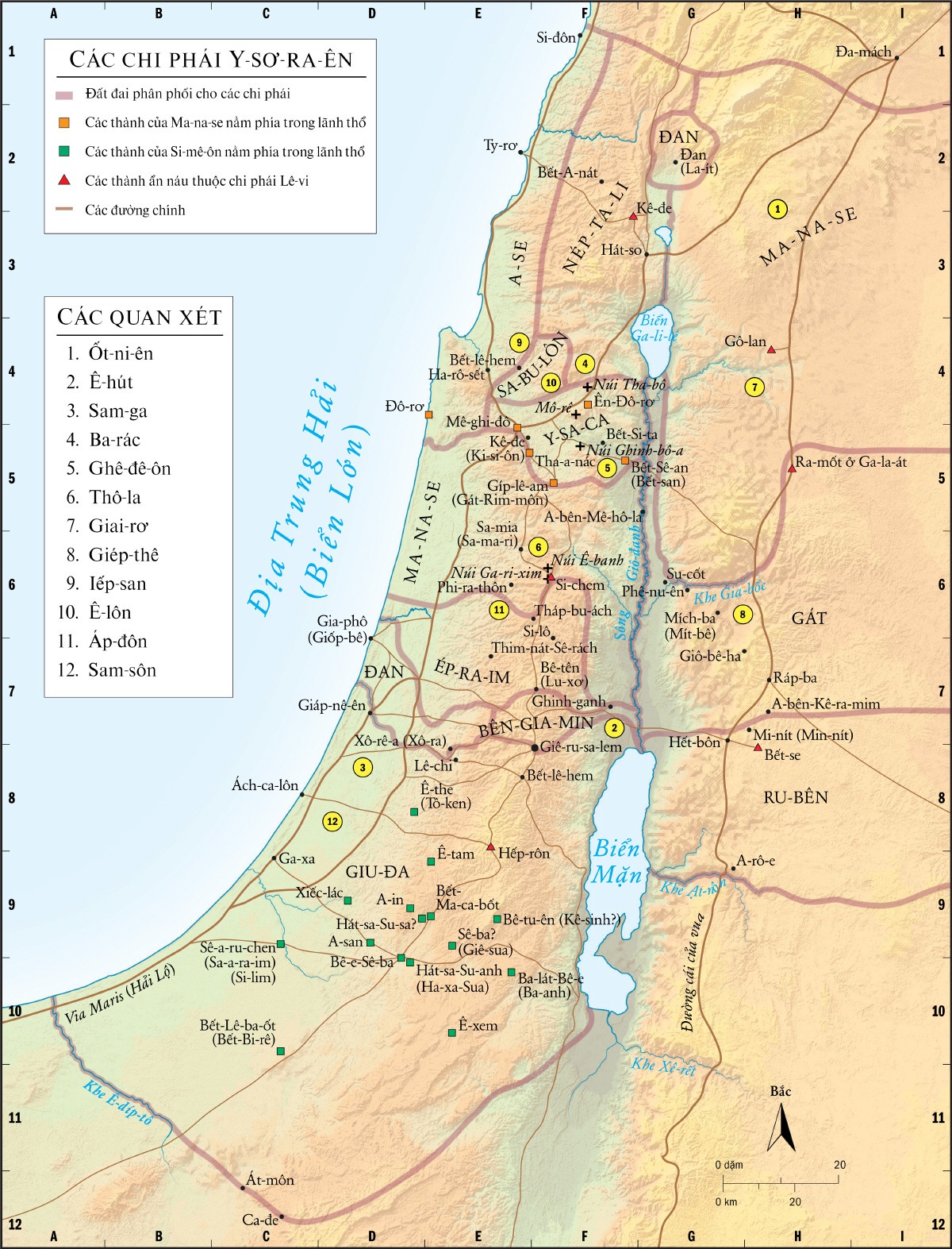 Các chi phái và các quan xét