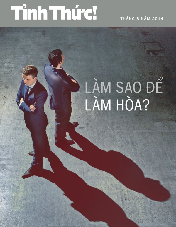 Bìa của tạp chí Tỉnh Thức!, tháng 8 năm 2014 | Làm sao để làm hòa?