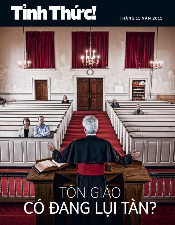 Bìa tạp chí Tỉnh Thức!, Tháng 11 năm 2015 | Tôn giáo có đang lụi tàn?