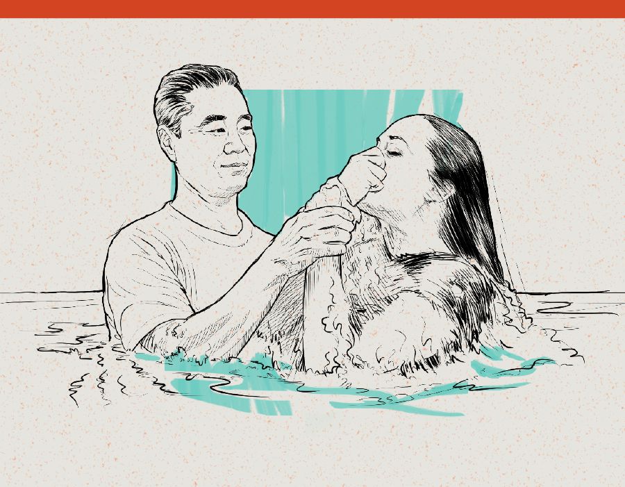 Một người nữ báp-têm.