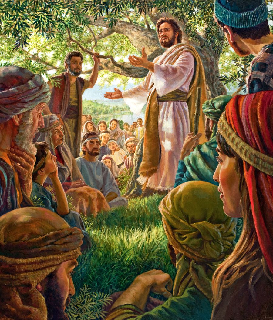 Jésù ń fún àwọn àpọ́sítélì àtàwọn ọmọ ẹ̀yìn tó kù ní ìtọ́ni nípa iṣẹ́ ìwàásù lórí òkè kan ní Gálílì