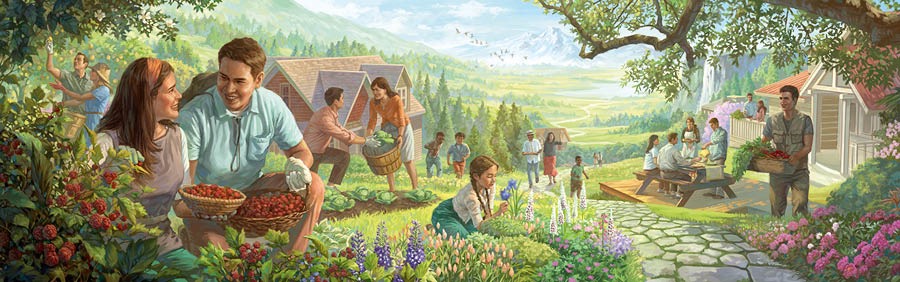 Àwọn èèyàn ń gbádùn ara wọn nínú Párádísè