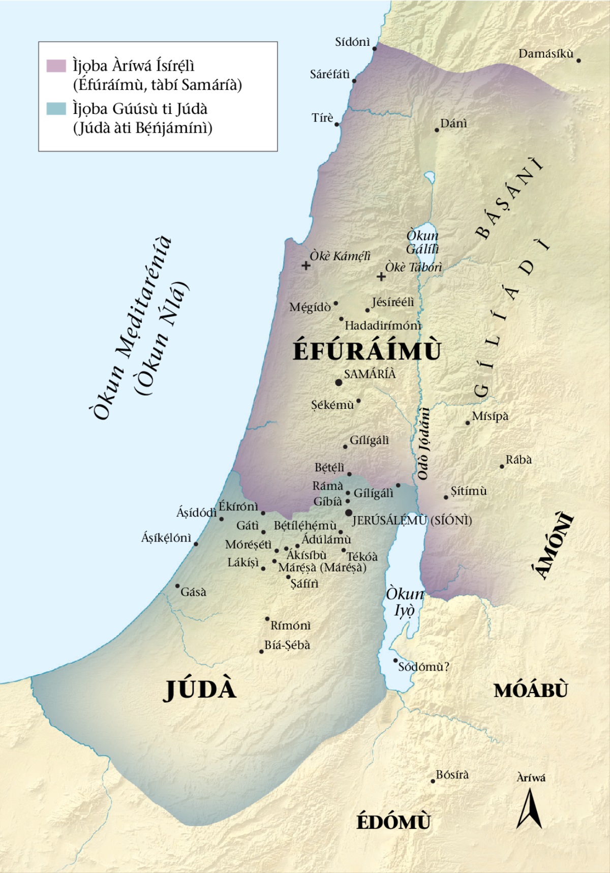 Àwòrán ilẹ̀ tó wà ní ojú ìwé 19