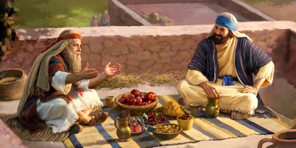 Sámúẹ́lì àti Sọ́ọ̀lù jọ ń jẹun lórí ilé