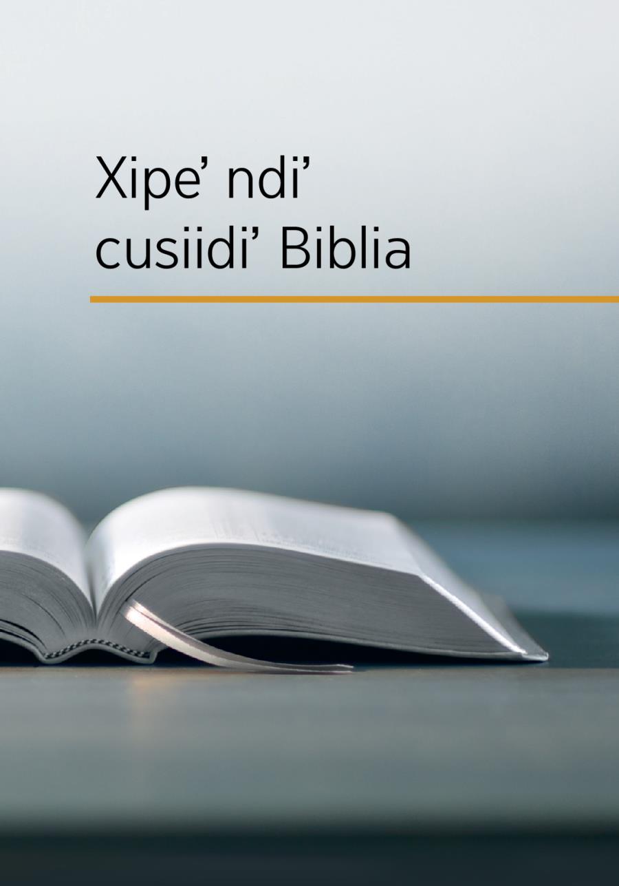 Zuxeleʼ ti Biblia ne cá título stiʼ libru «Xipeʼ ndiʼ cusiidiʼ Biblia»